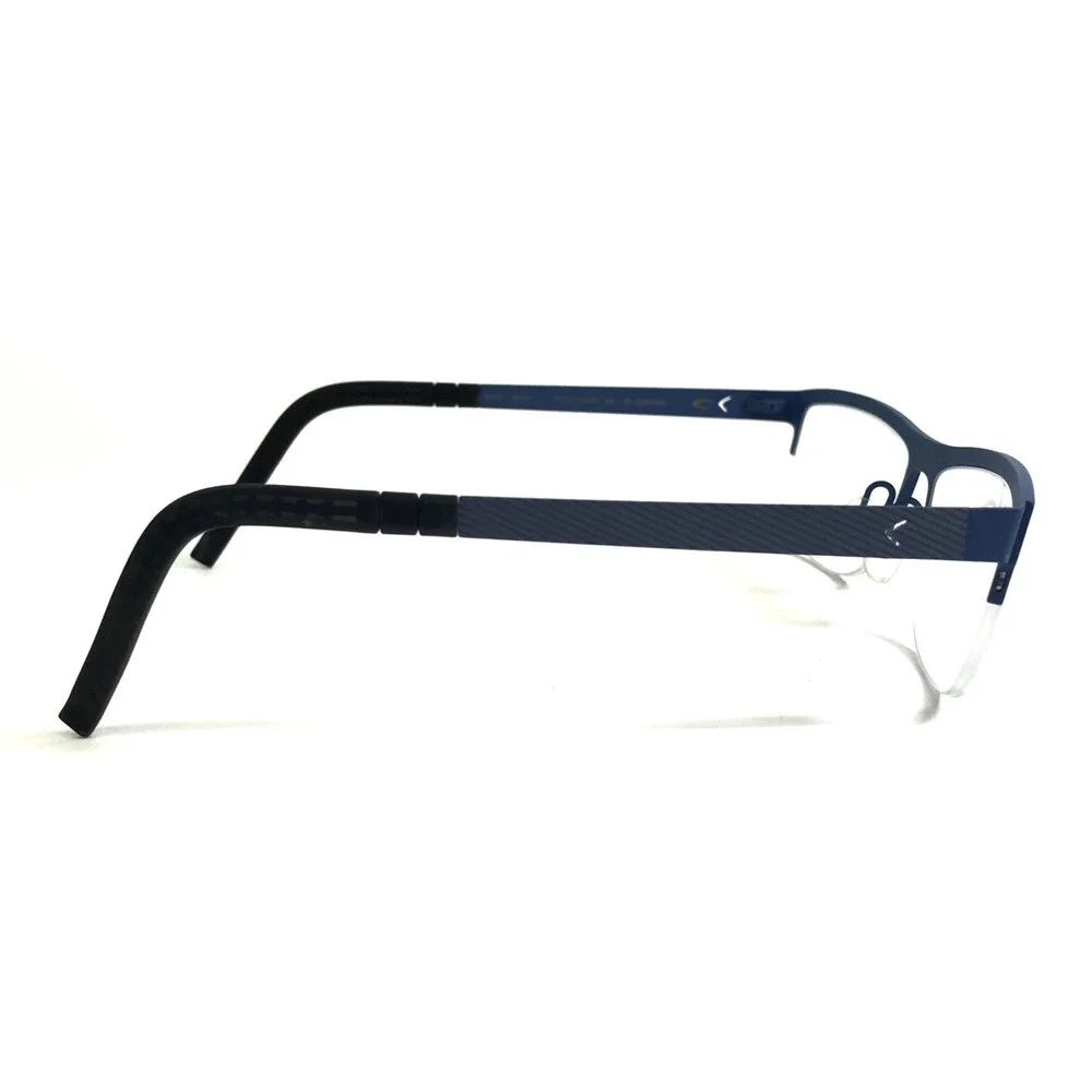 Blackfin Eyeglasses Frame BF734 RUSSEL COL.551 Blue Rectangle Half Rim 55-16-145